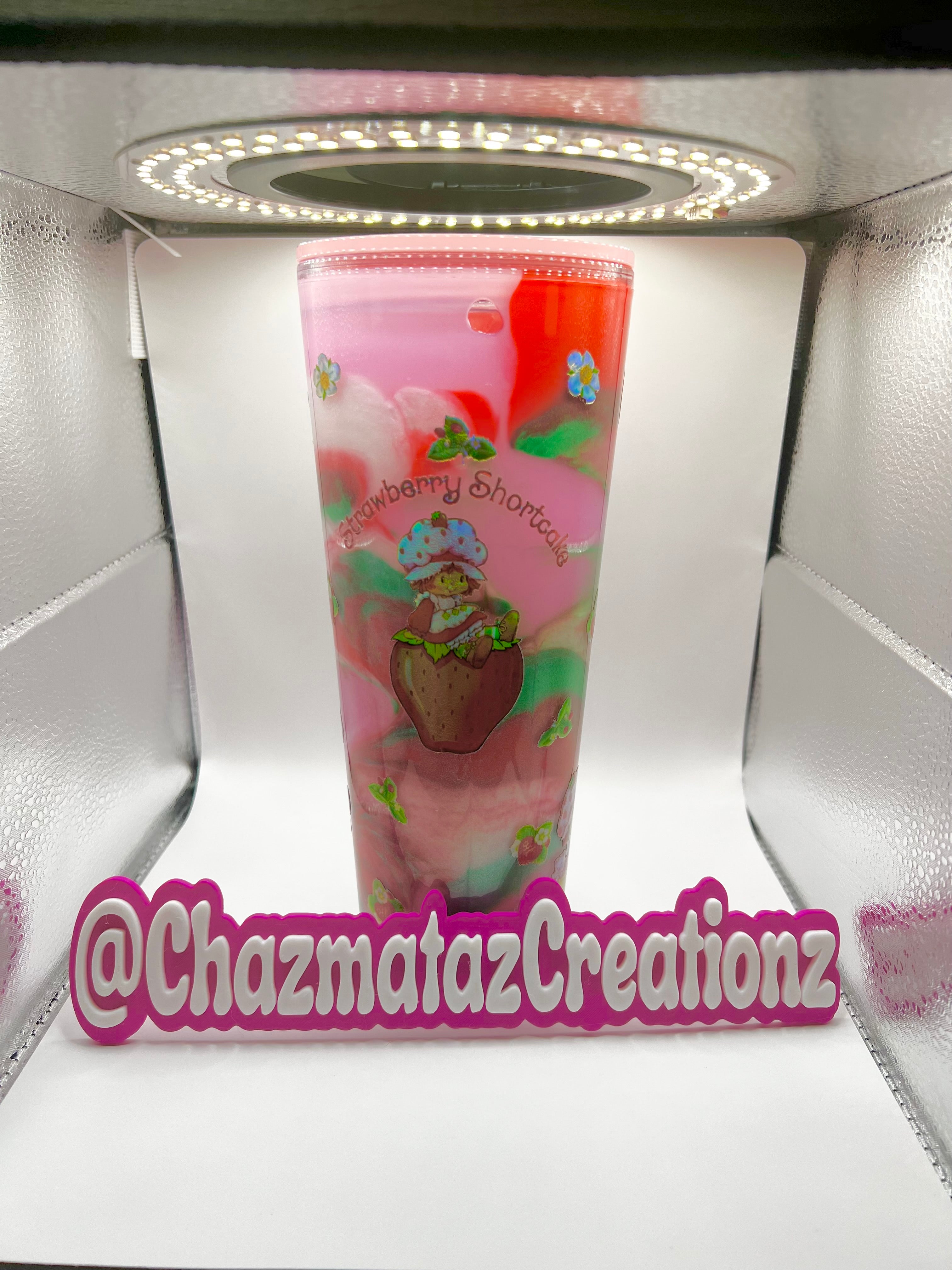 Strawberry shortcake tie-dye