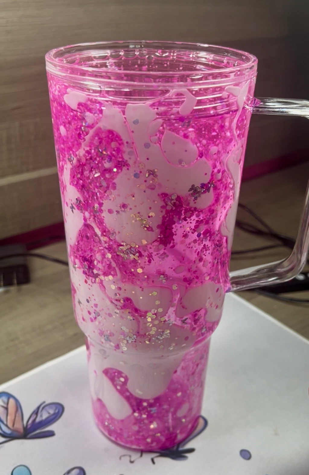 40oz Dual lava (pink/white)