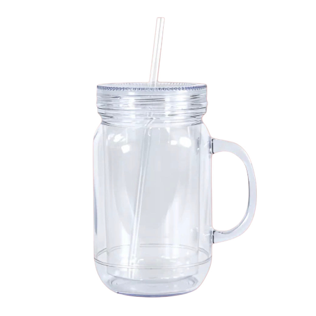 20oz Acrylic Mason Jar