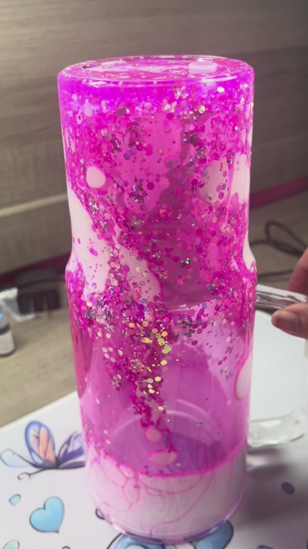 40oz Dual lava (pink/white)